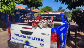 Moto furtada é recuperada pela Polícia Militar, em Rolim de Moura