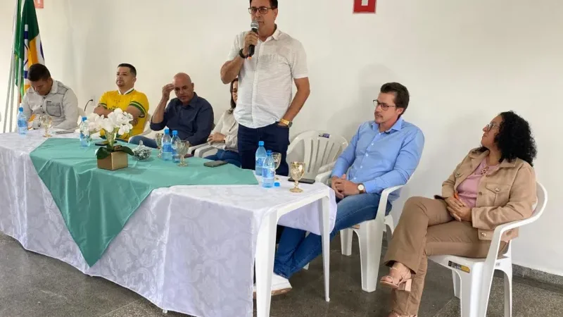 Foto 2 da matéria: Prefeito Aldo Júlio inaugura refeitório da Escola Neusa Santos e reforça investimentos na educação de Rolim de Moura