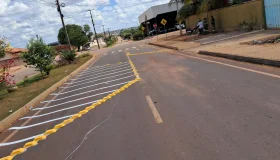 Comtran instala dispositivo para reduzir acidentes em cruzamento da Avenida...