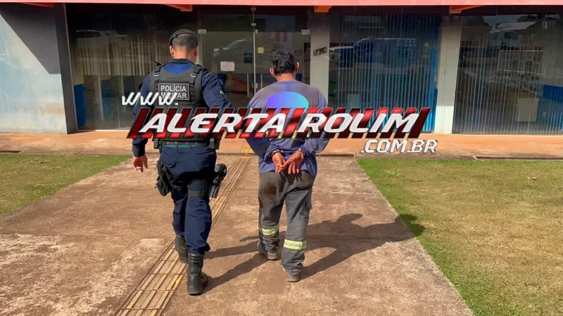 Acusado de estupro no Amazonas é preso pela Polícia Militar, em Rolim de Moura