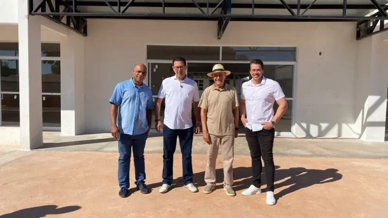 Foto 3 da matéria: Ao recepcionar Confúcio Moura, Aldo Júlio destaca parceria que garantiu R$ 67 milhões para Rolim de Moura