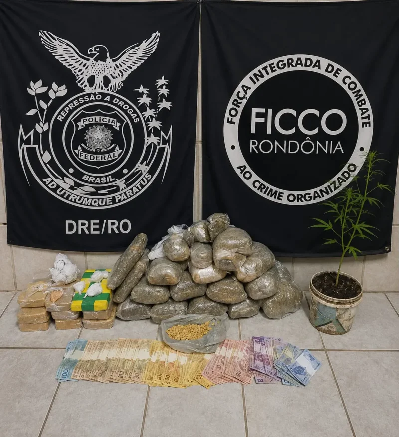 FICCO prende homem com 27 kg de drogas e quase 200 comprimidos de ecstasy em Rondônia