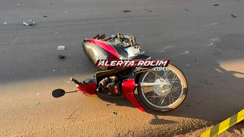 Foto 2 da matéria: Grave acidente entre motocicletas deixou quatro feridos, em Rolim de Moura