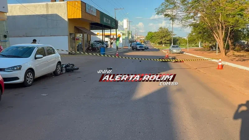 Foto 5 da matéria: Grave acidente entre motocicletas deixou quatro feridos, em Rolim de Moura