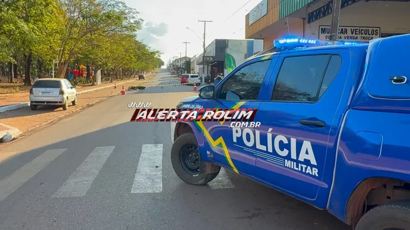 Foto 8 da matéria: Grave acidente entre motocicletas deixou quatro feridos, em Rolim de Moura