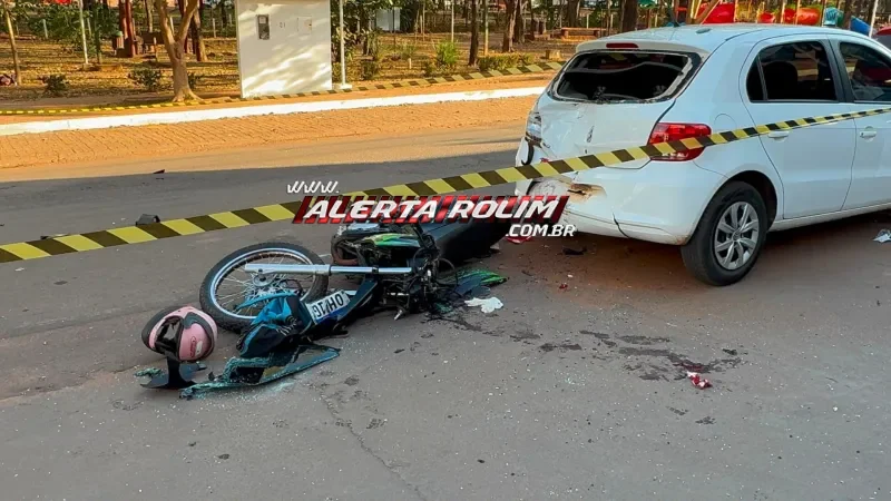 Foto 3 da matéria: Grave acidente entre motocicletas deixou quatro feridos, em Rolim de Moura