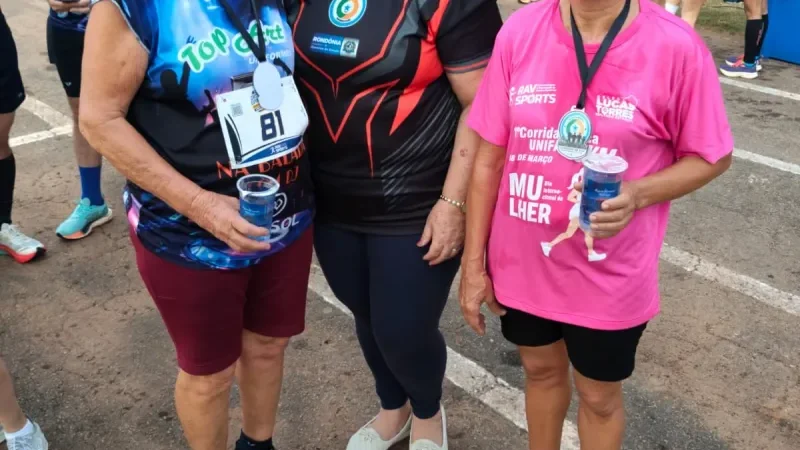 Foto 2 da matéria: Janete Lins prestigia o 1º Circuito Esportivo de Rolim de Moura e incentiva a participação feminina no esporte