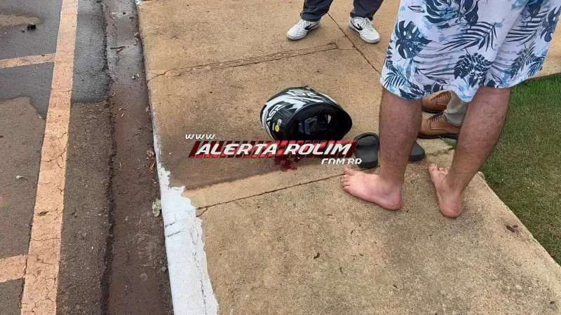 Foto 7 da matéria: Jovem de 18 anos é arremessado e sofre traumatismo craniano em acidente entre moto e carro em Rolim de Moura