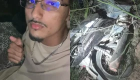 Jovem morre após grave acidente próximo à ponte do Rio Anta na RO-383, em...