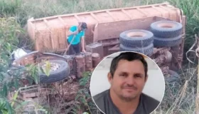 Motorista da Semagri morre após caminhão cair em ribanceira nas proximidades...