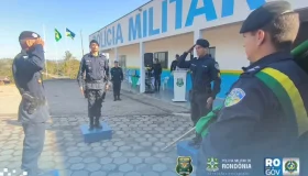 Polícia Militar realiza solenidade de passagem de comando do Pelotão em Santa...