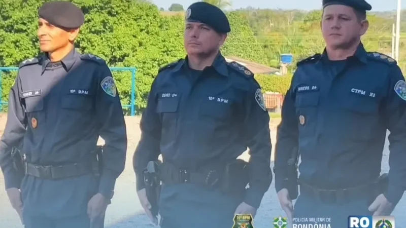 Foto 8 da matéria: Polícia Militar realiza solenidade de passagem de comando do Pelotão em Santa Luzia d'Oeste