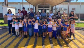 Prefeito Aldo Júlio recebe alunos da escola Júlia Bobek e reforça...