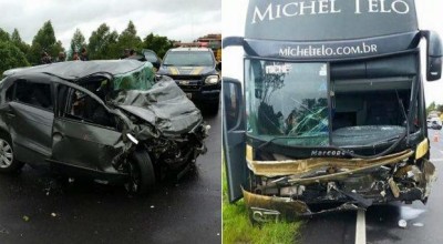 Acidente com ônibus de Michel Teló, no Paraná, deixa três pessoas mortas
