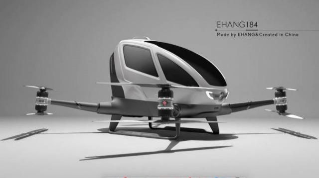 Empresa anuncia primeiro drone que transporta uma pessoa