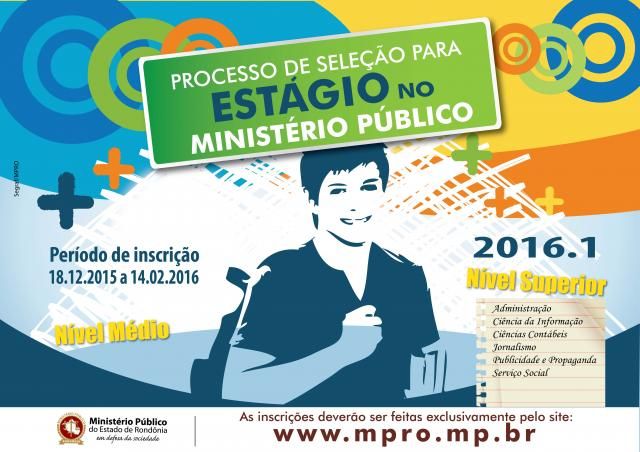 Ministério Público de Rondônia encerra inscrições para estágio neste domingo