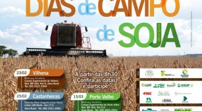 Embrapa Rondônia encerra Dias de Campo de Soja dia 15, em Porto Velho