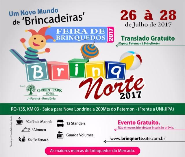 1ª Feira de Brinquedos de Rondônia reunirá principais marcas em Ji-Paraná