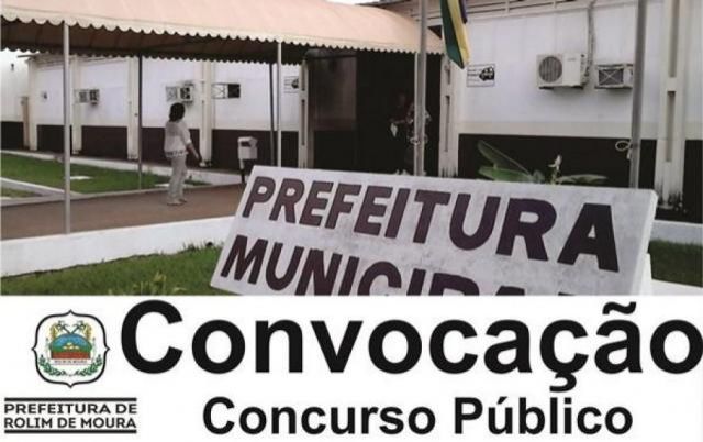 Confira:Prefeitura de Rolim de Moura convoca aprovados em concursos