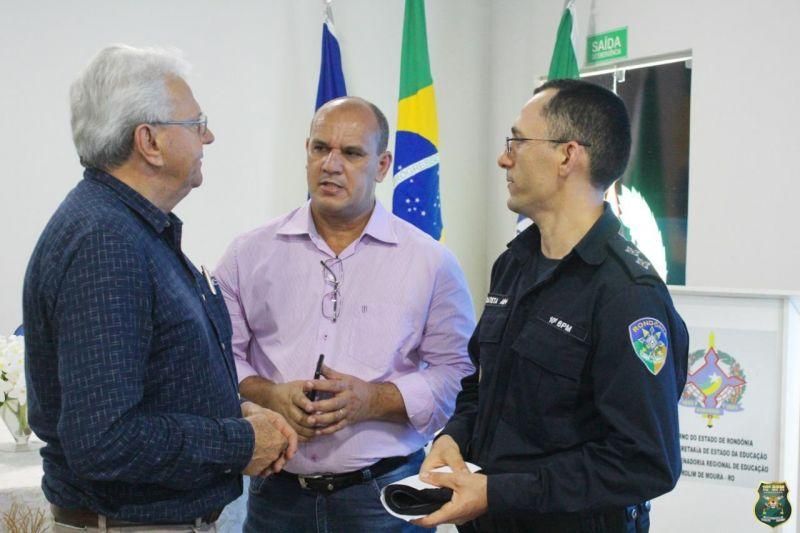 Polícia Militar do 10º Batalhão participa de reunião com Vice-Governador e chefes de instituições e secretarias do Governo do Estado de Rondônia