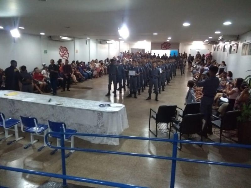 10° Batalhão de Polícia Militar realiza a formatura dos alunos do Projeto Social Policia Mirim do ano de 2019