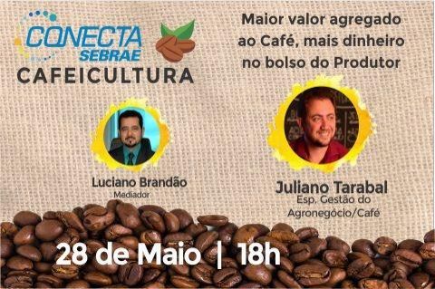 Conecta Sebrae Cafeicultura, quinta-feira (28), às 18h