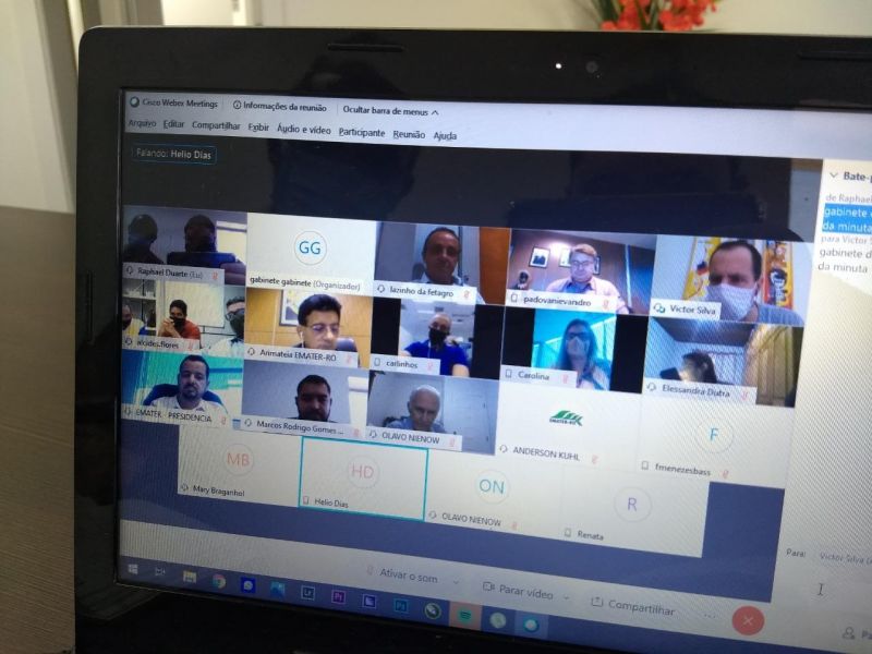 Reunião virtual da Seagri contou com a participação Deputado Lazinho da Fetagro 