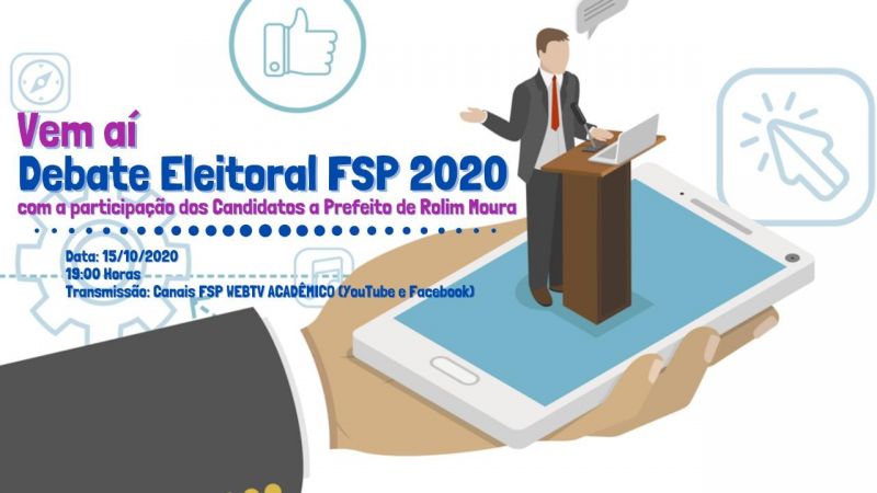 Eleições 2020: FSP anuncia debate entre os candidatos a prefeitura de Rolim de Moura