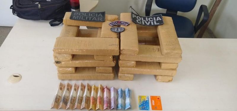 Polícias apreendem 20 kg de droga em operação conjunta em Ji-Paraná