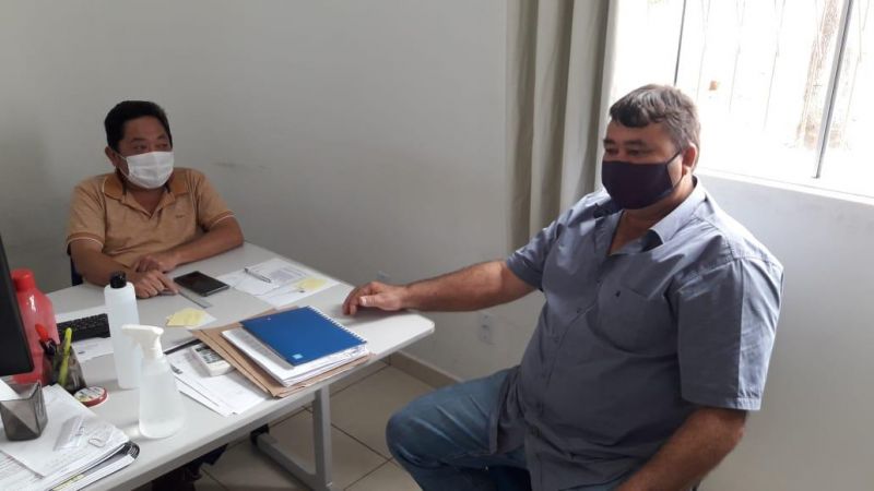 Rolim: Vereador visita secretário de saúde e busca informações sobre a pandemia