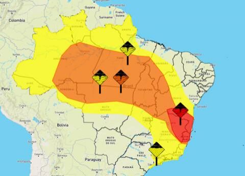 Inmet emite alerta de chuvas intensas em 18 cidades de Rondônia