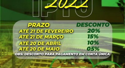 Prefeitura de Rolim de Moura divulga calendário de pagamento do IPTU 2022