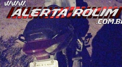 Homem foge da viatura da PM e deixa moto com restrição de roubo/furto para trás em Rolim de Moura