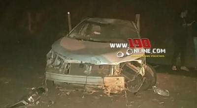 Alta Floresta: Toyota Corolla capota após motorista inabilitado, perder o controle da direção na LH P-50 no Km 04