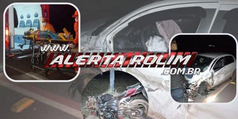 Vítima de acidente próximo ao aeroporto de Rolim de Moura teve braço amputado e estado de saúde é grave, segundo familiares