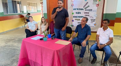 Vice-prefeito Ronaldo Delazari participa de inauguração biblioteca na Escola Municipal Sarah Kubitschek em Migrantinópolis