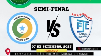 Rolim de Moura Esporte Clube se classifica para a semifinal do Campeonato Rondoniense Sub-20