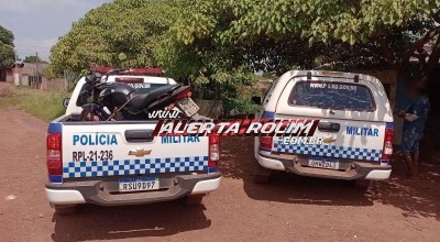 Motocicleta é recuperada pela Polícia Militar poucas horas após ser furtada em Rolim de Moura