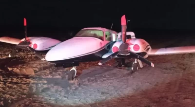 Avião com cinco pessoas faz pouso de emergência devido a mau tempo em Chupinguaia