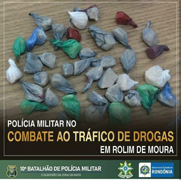 Polícia Militar de Rolim de Moura realiza apreensão de drogas 