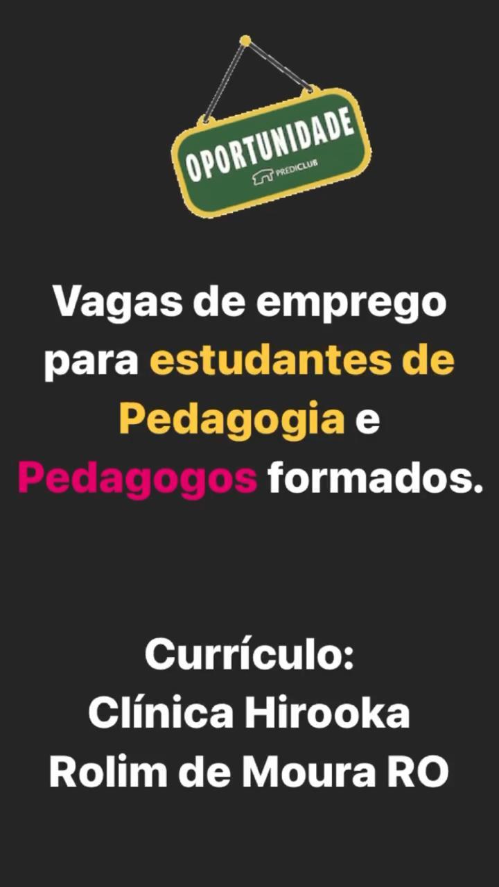 Rolim: Vagas de emprego na Clínica Hirooka 