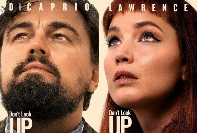 “Não Olhe Para Cima”: Leonardo DiCaprio, Jennifer Lawrence ganham cartazes individuais