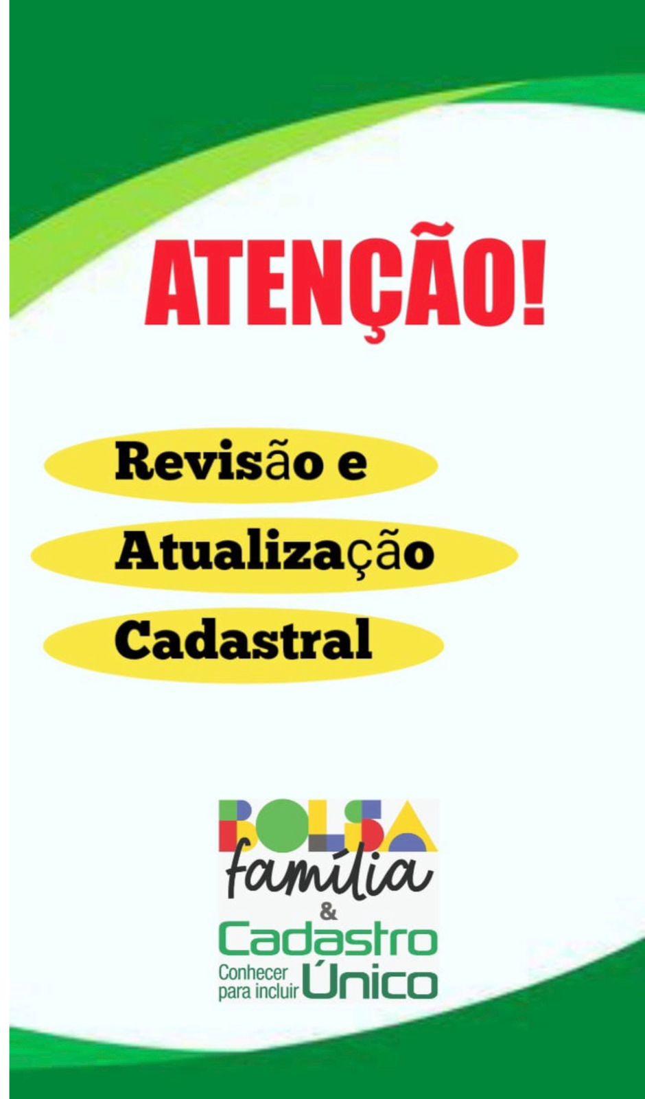 REVISÃO E ATUALIZAÇÃO CADASTAL - CADASTRO ÚNICO ASSISTÊNCIA SOCIAL REVISÃO E ATUALIZAÇÃO CADASTAL - CADASTRO ÚNICO ASSISTÊNCIA SOCIAL