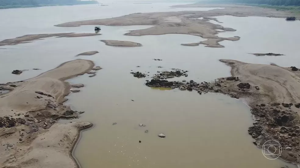 Cota mínima do rio Madeira é a pior em Porto Velho nos 56 anos de medições, diz ANA Cota mínima do rio Madeira é a pior em Porto Velho nos 56 anos de medições, diz ANA