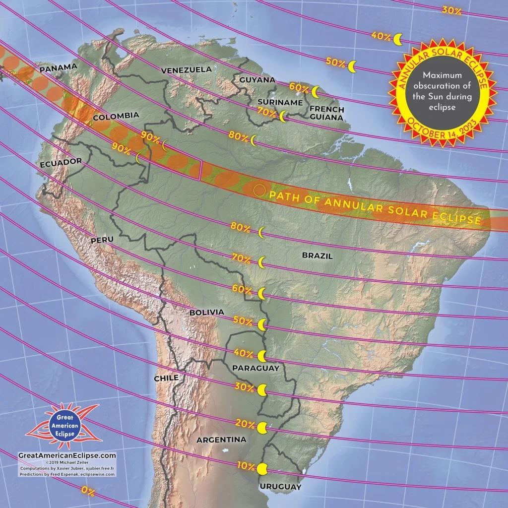 Fenômeno: Eclipse solar poderá ser visto em todo estado de RO neste sábado (14), com 80% do Sol coberto pela Lua Fenômeno: Eclipse solar poderá ser visto em todo estado de RO neste sábado (14), com 80% do Sol coberto pela Lua