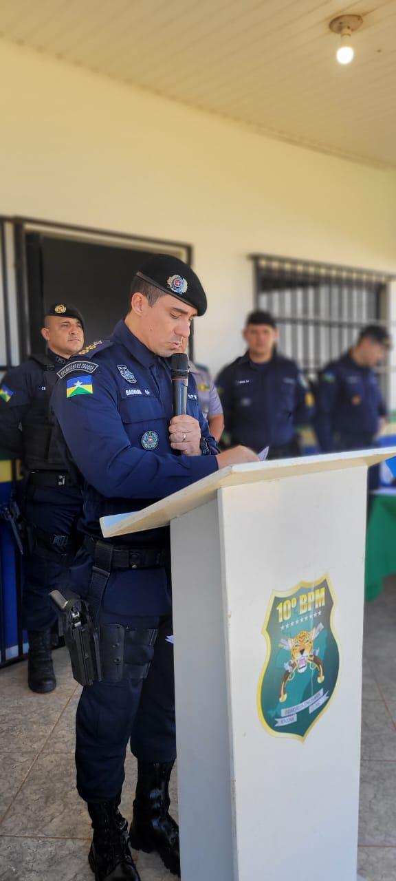 10º Batalhão da Polícia Militar Realiza Solenidade de Passagem de Comando no 3º Grupamento de Alto Alegre dos Parecis, RO 10º Batalhão da Polícia Militar Realiza Solenidade de Passagem de Comando no 3º Grupamento de Alto Alegre dos Parecis, RO