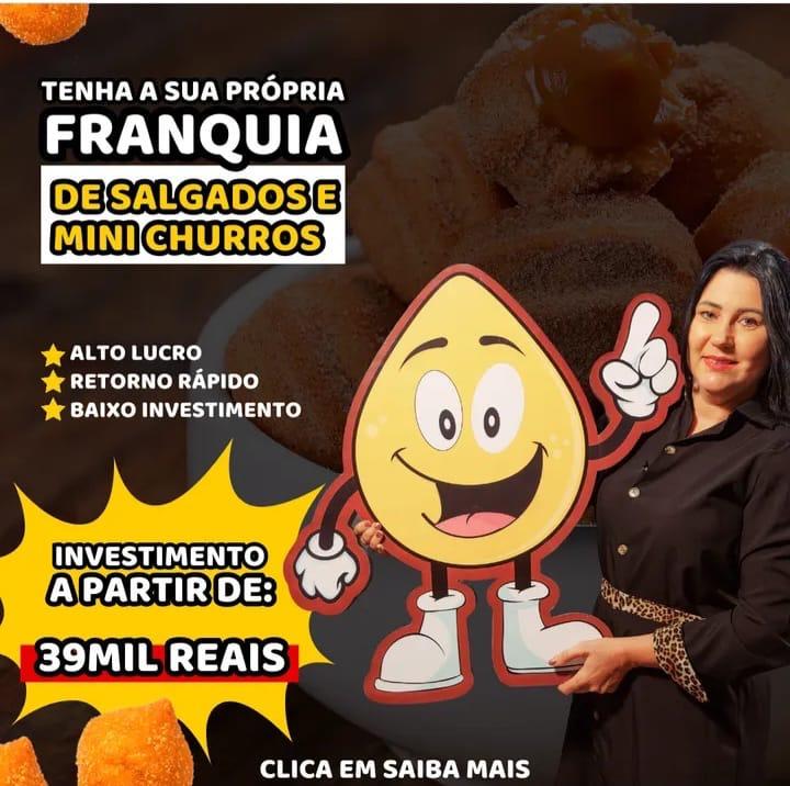 Com investimento a partir de 39 mil reais você pode adquirir uma franquia do To Frito Salgados