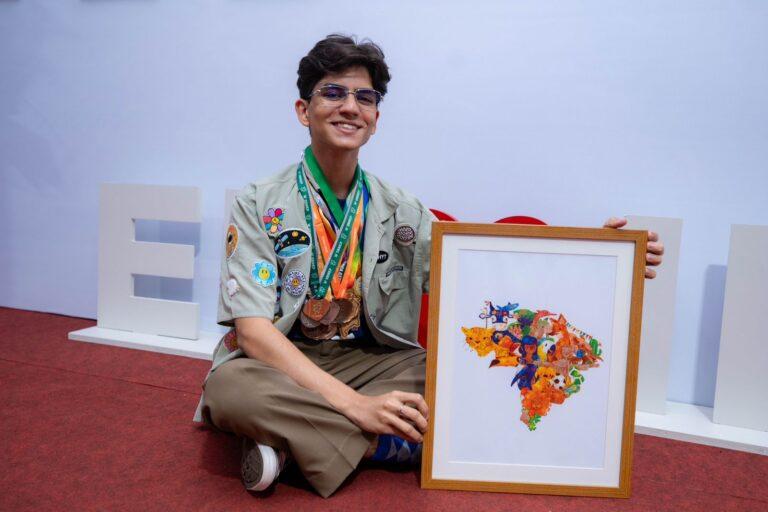 Aluno da Rede Pública de Ensino de Rondônia é campeão em Concurso Nacional de Desenho, em Brasília Aluno da Rede Pública de Ensino de Rondônia é campeão em Concurso Nacional de Desenho, em Brasília