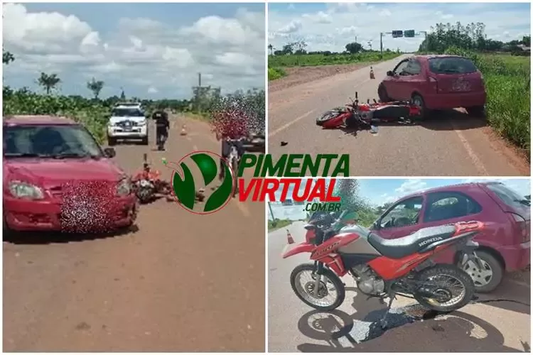 Acidente na RO-010 resulta em vítima socorrida pelo Corpo de Bombeiros Acidente na RO-010 resulta em vítima socorrida pelo Corpo de Bombeiros