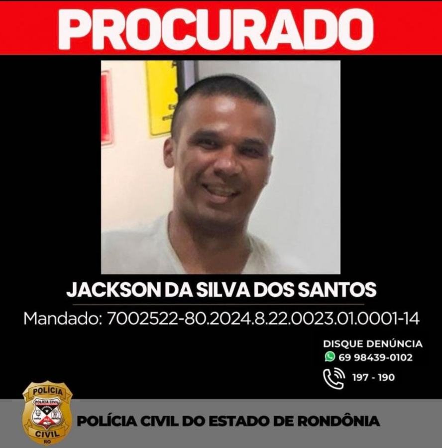 Acusado de matar mulher e duas crianças em São Francisco do Guaporé tem imagem divulgada pela Polícia Civil Acusado de matar mulher e duas crianças em São Francisco do Guaporé tem imagem divulgada pela Polícia Civil